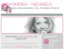Tablet Screenshot of alexandra-michaela.de